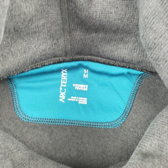 Arcteryx Desira Cowl Neck Fleece Pullover Womens Medium Green Sweater Sweatshirt - Picture 13 of 16